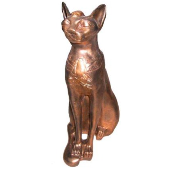 Figur Ägyptische Katze Bastet Statuen Figuren Dekoration Kunststoff
