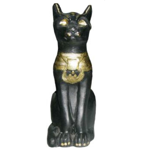 Figur Ägyptische Katze Bastet Antik Statuen Figuren Dekoration Kunststoff