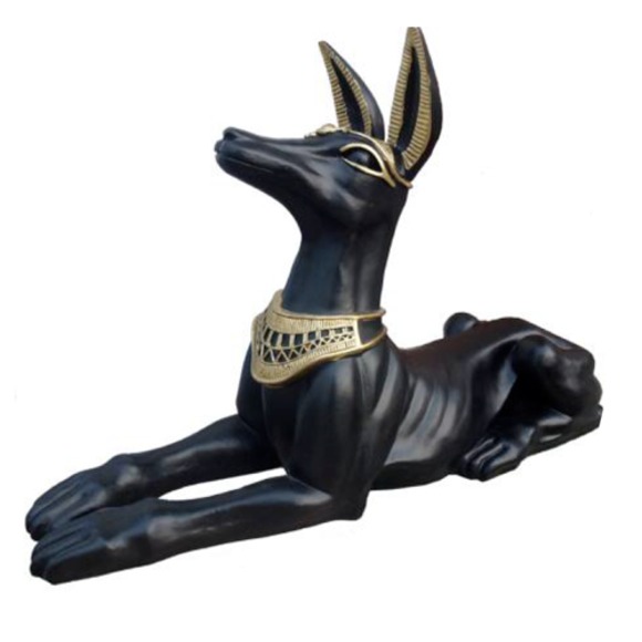 Ägyptische Figur Schakal Anubis Kunststoff Groß god of death