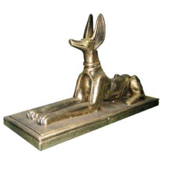 Ägyptische Figur Schakal Anubis aus Kunststoff Groß god of death