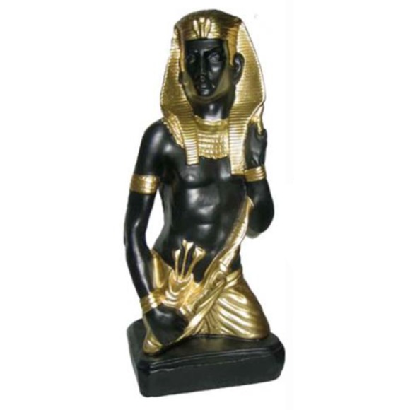 Ägypten Skulptur Pharao Kunststoff Statue Figuren Statuen Antik Stil 46cm
