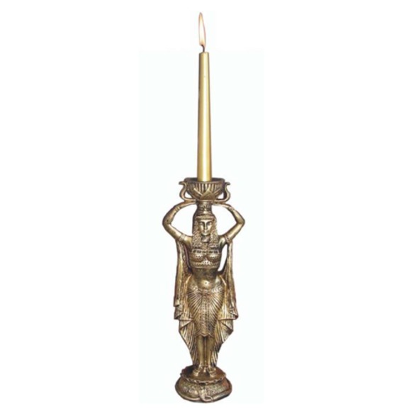 Kerzenständer Skulptur Ägyptische Kerzenleuchter Leuchter Candle Holder