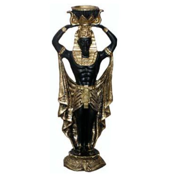Kerzenständer Ägyptische Skulptur Kerzenleuchter Leuchter Candle Holder