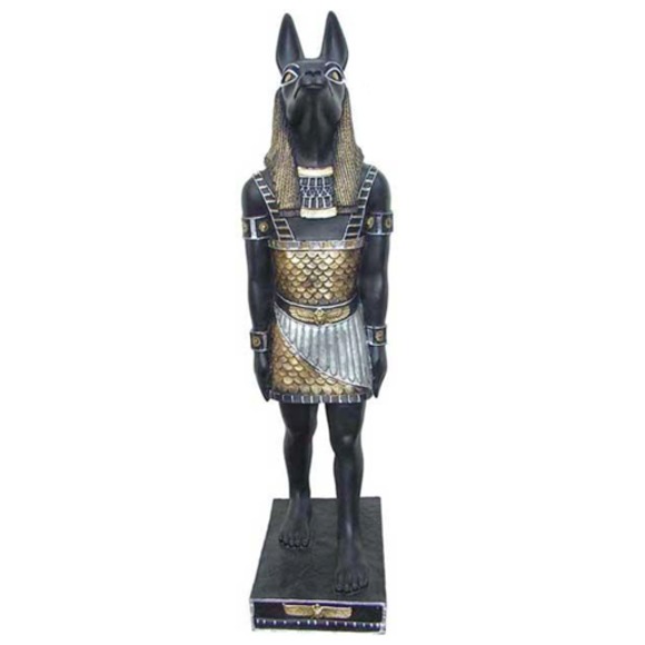 Ägyptische Figur Anubis Kunststoff god of death Antik Dekoration Statuen