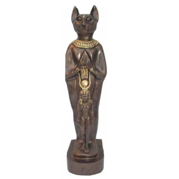 Skulptur Ägypten Göttin Katzen Bastet Statuen Ägyptische Statue
