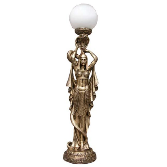 Ägyptische Figur Lampe Tisch Steh Lampen Statue Kleopatra 74cm Statuen