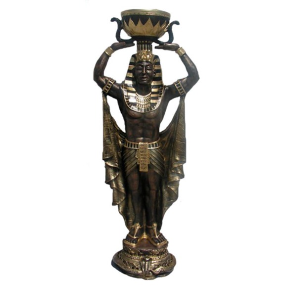 Skulptur Egyptian Pharao Ägyptische Statue Figur Vase Statuen Skulpturen