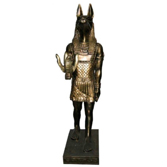 Ägyptische Figur Schakal Anubis Neu Kunststoff Groß god of death