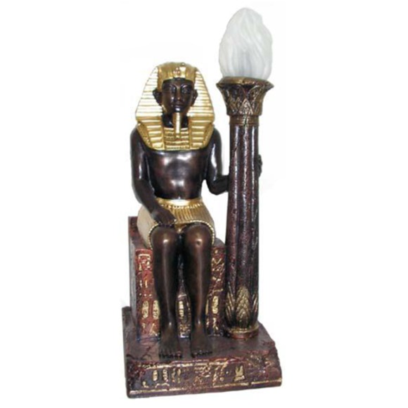 Ägyptische Figur Lampe Stehleuchte Lampen Statue Pharao 60 cm Statuen