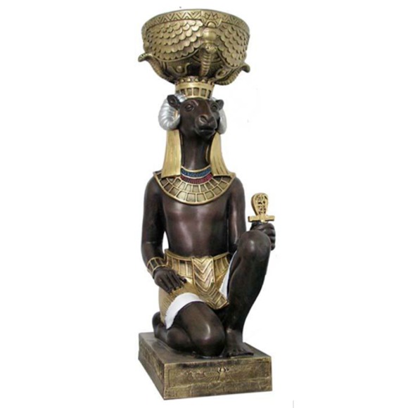 Ägyptischer Gott Khnum Statue Statuen Dekoration Figuren Skulpturen