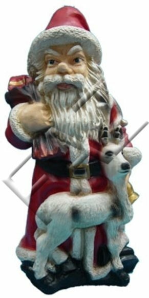 Design Weihnachtsmann Deko Figur Garten Statue Skulptur Figuren Skulpturen