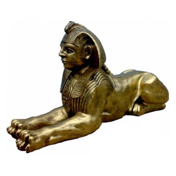Statue Sphinx aus Kunststoff Figuren Ägyptische Statuen Figur Statuen