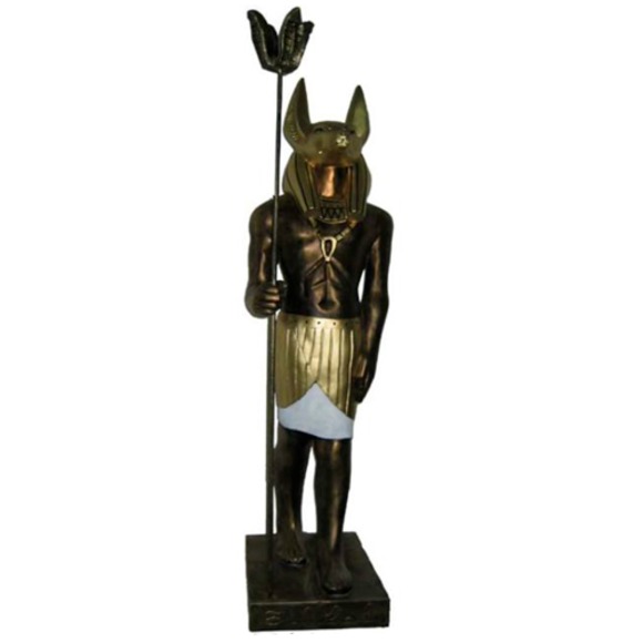 Ägyptische Figur Schakal Anubis aus Kunststoff Statuen god of death