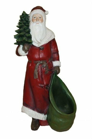 Design Nikolaus Weihnachtsbaum Garten Statue Skulptur Figuren