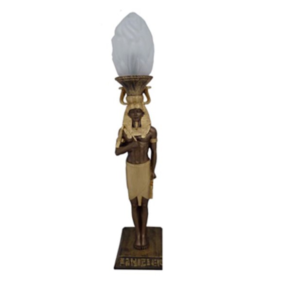 Ägyptische Figur Lampe Srehleuchte Lampen Statue Kleopatra 37 cm