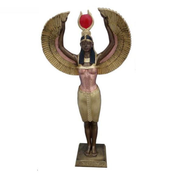 Ägyptische Figur Göttin Isis Figuren Statuen Kunststoff Statue Antik Stil
