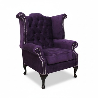Echter Chesterfield Ohrensessel Sessel Couch Sofa Polster Sitz Lounge Relax Neu