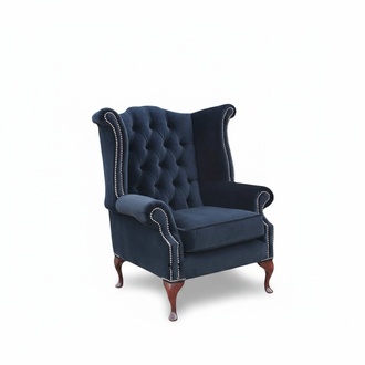 Echter Chesterfield Ohrensessel Sessel Couch Sofa Polster Sitz Lounge NEU