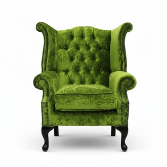 Echter Chesterfield Ohrensessel Sessel Couch Sofa Polster Sitz Lounge Relax Neu