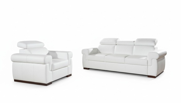Echtleder Sofagarnitur 3+1 Sitz Modernes Sofa Couch Design Polster