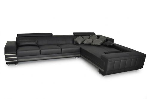 Eck Leder Sofa Couch Polster Sitz Garnitur Wohnlandschaft Design XXL
