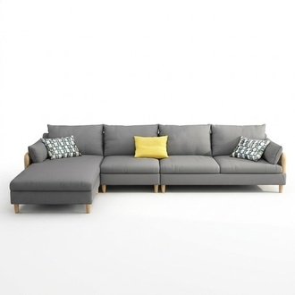 Eck Relax Sitz Luxus Möbel Wohnlandschaft Ecksofa L-form Polster Textil Modern