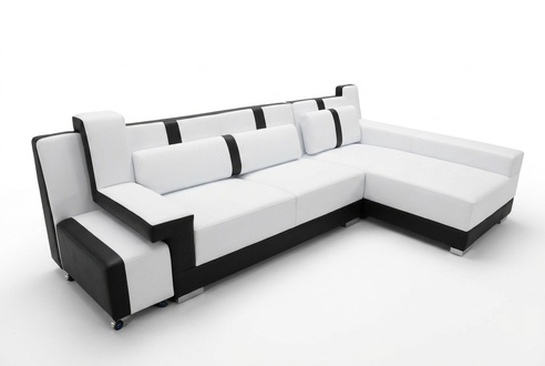 Eck Sofa Couch Polster Eck Sitz Garnitur Wohnlandschaft Beleuchtet L Form