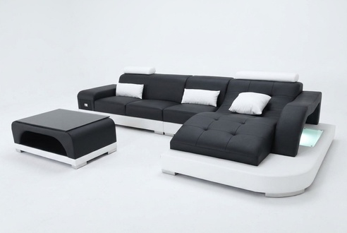 Eck Sofa Couch Polster Tisch Couchen Sofas Wohnlandschaft Luxus Garnitur