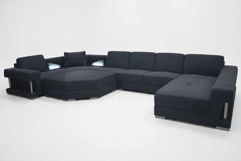 Eck Sofa Couch Polster Ecke Wohn Zimmer Landschaft Designer Couchen