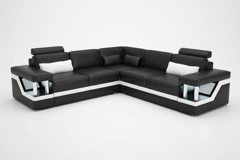 Eckgarnituren Leder Sofa Polster Sitzecke Designer Polsterecke Couch