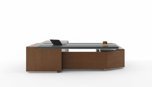 Eckschreibtisch Büro Chef Zimmer Möbel Design Schreibtische Deko Praxis