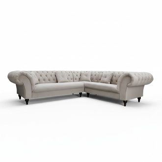 Ecksofa Chesterfield Sofa Polstergarnitur Couch Wohnlandschaft L-form