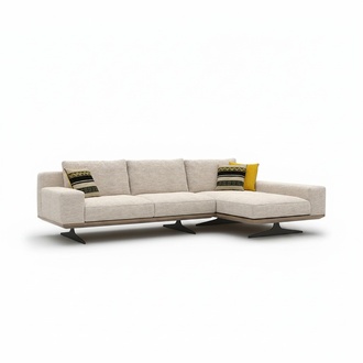 Ecksofa Designer Sofa L-Form Garnitur Couch Wohnzimmer Polster Textil Neu