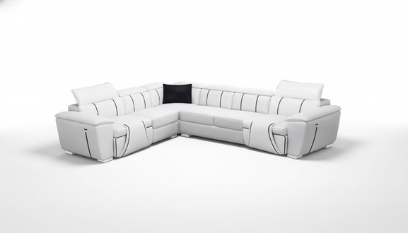 Ecksofa Eckcouch Polster Wohnlandschaft Moderne Design Sofa Sitz Garnituren 2tlg