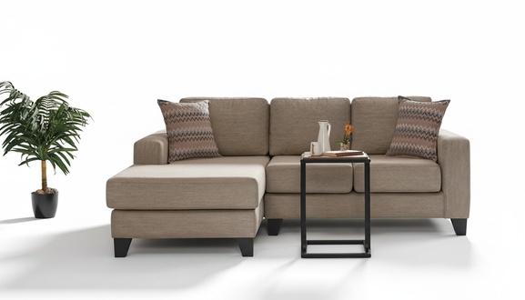 Ecksofa L-Form Textil Eckcouch Sofa Polster Premium Couch Möbel
