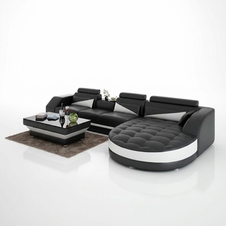 Ecksofa L-Form Wohnlandschaft Designer Sofa Couch Polster Sitz Garnitur