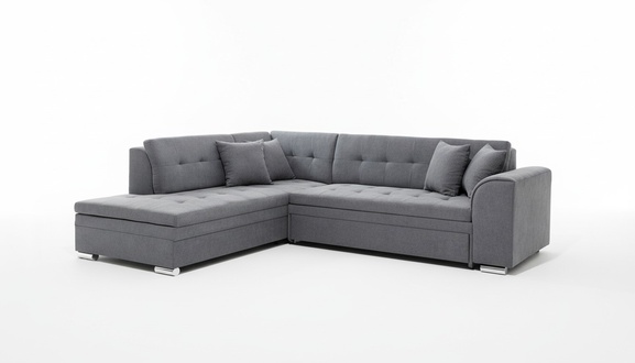 Ecksofa L-Form Designer Wohnlandschaft Sofa Couch Polster Sitz Garnitur Textil