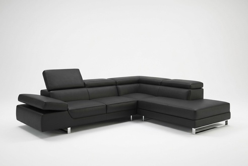 Ecksofa Ledersofa Wohnlandschaft L Form Sofa Couch Deko Polster Sitz Ecke