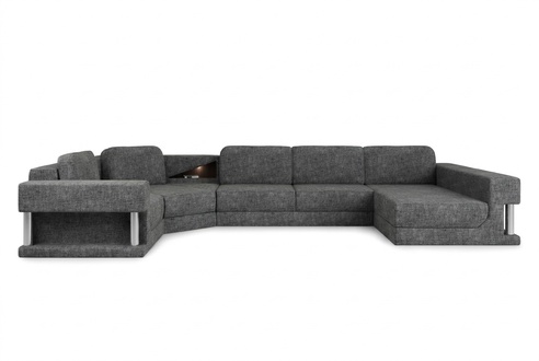 Ecksofa mit USB Polster Textill Design Sofa Garnitur Wohnlandschaft Parlament