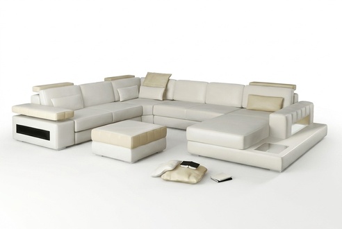 Ecksofa Polster Garnitur Sofas Couchen neu Sofa Couch Wohnlandschaft