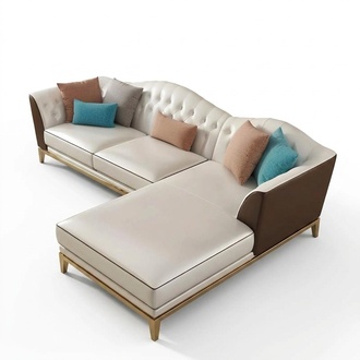 Ecksofa Polster Garnitur Wohnlandschaft L Form Designer Sofa Couch