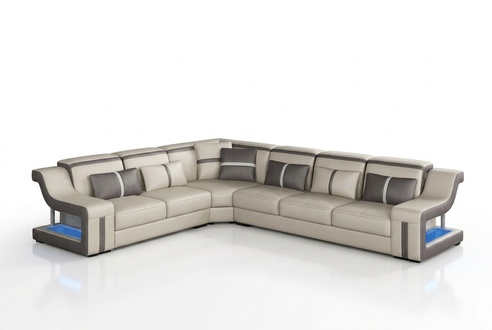 Ecksofa Sofa Couch Polster L-Form Wohnlandschaft Sitzgarnitur Sofas