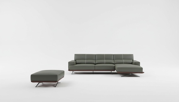 Ecksofa Sofa Couch Polster Eckgarnitur Leder Desing Eck L Form