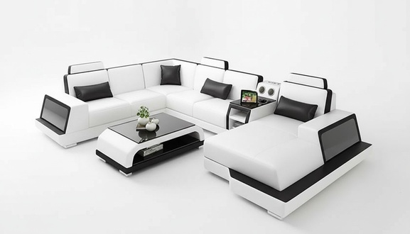 Ecksofa Sofa Couch Polster Eckgarnitur Sofas Couchen Wohnlandschaft Designer Neu