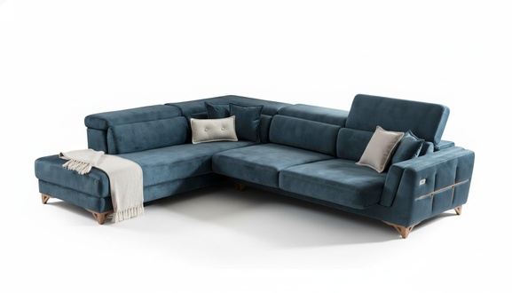 Ecksofa Sofa L-Form Ledersofa Couch Wohnlandschaft Garnitur Moderne Sofas