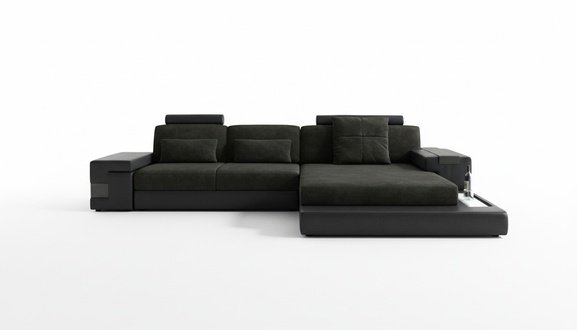 Ecksofa Sofa L-Form Textilsofa Couch Wohnlandschaft Esk Moderne Sofas