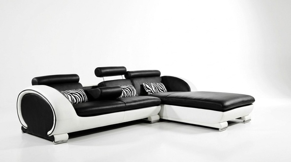 Ecksofa Sofagarnitur Leder Sofa Couch Ecke Polster Hocker Set Komplett