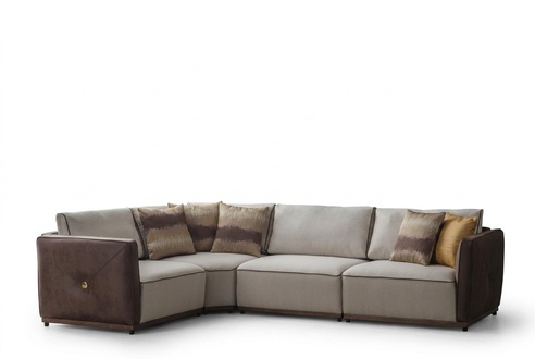 Ecksofa Sofas L-Form Sofa Eck Wohnzimmer Design Eckgarnitur Luxus Couch Möbel