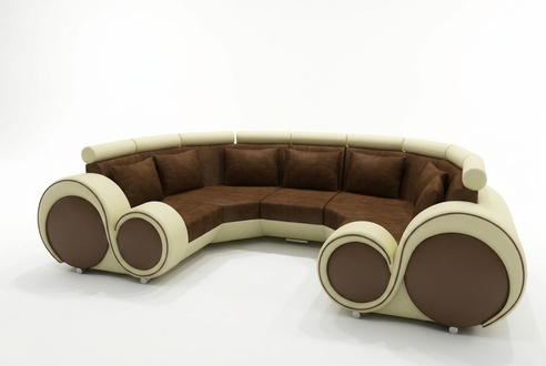 Ecksofa + USB Wohnlandschaft U Form Textil Big XXL Ecksofa Stoff Textil Sofa Neu