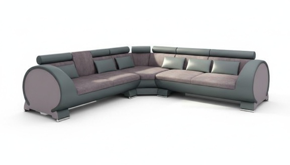 Ecksofa VIGO "LT01" Eckcouch + USB,Sofa Eckgarnitur Ledersofa Leder Textil Stoff